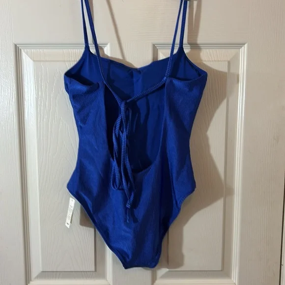 Aerie Vibrant Blue One-Piece Swimsuit - Picture 2 of 4